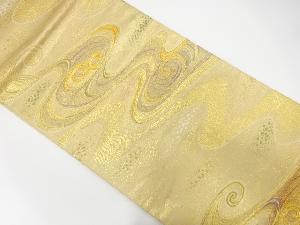 流水模様織出し袋帯